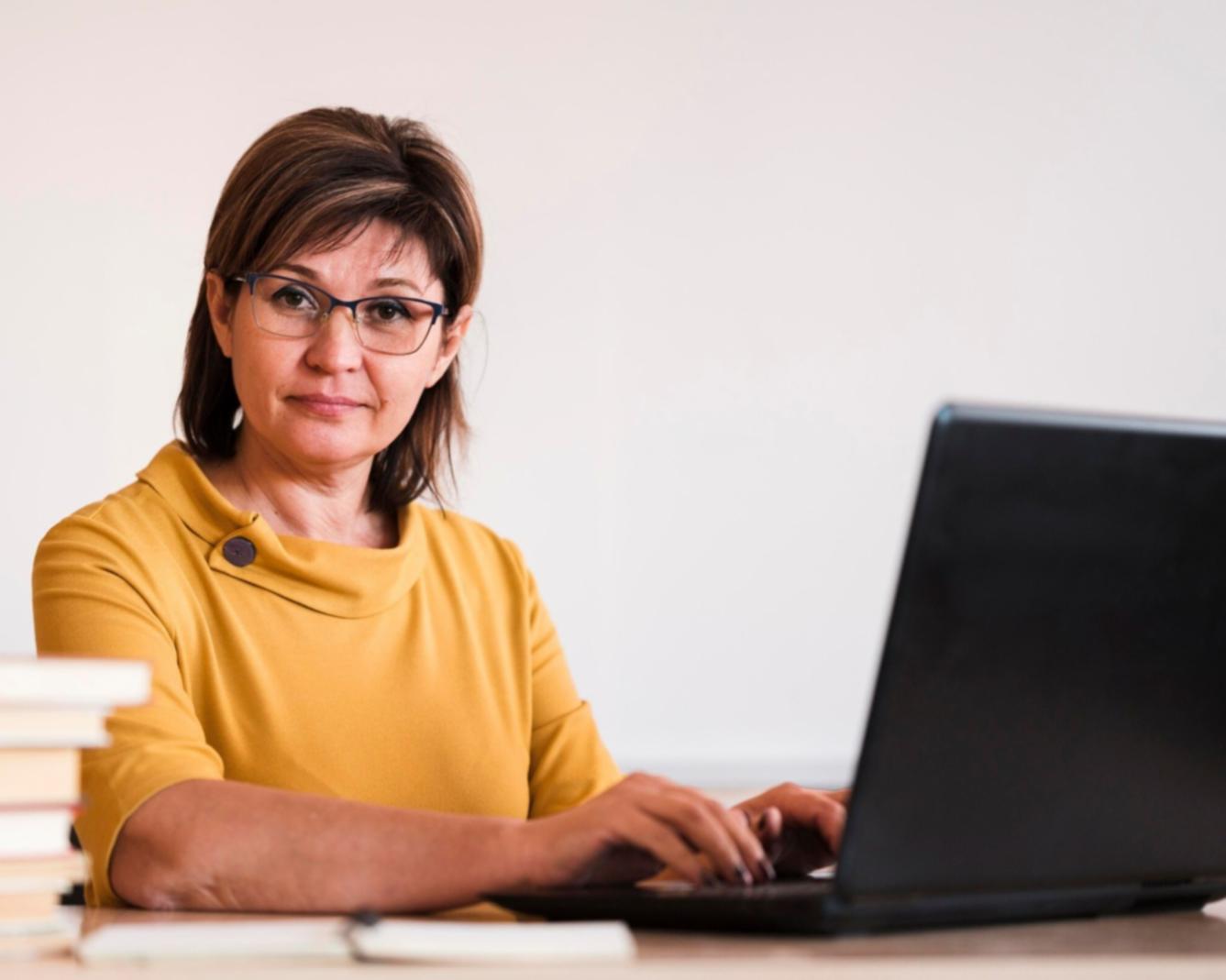 Business analysis workspace with financial documents and planning materials